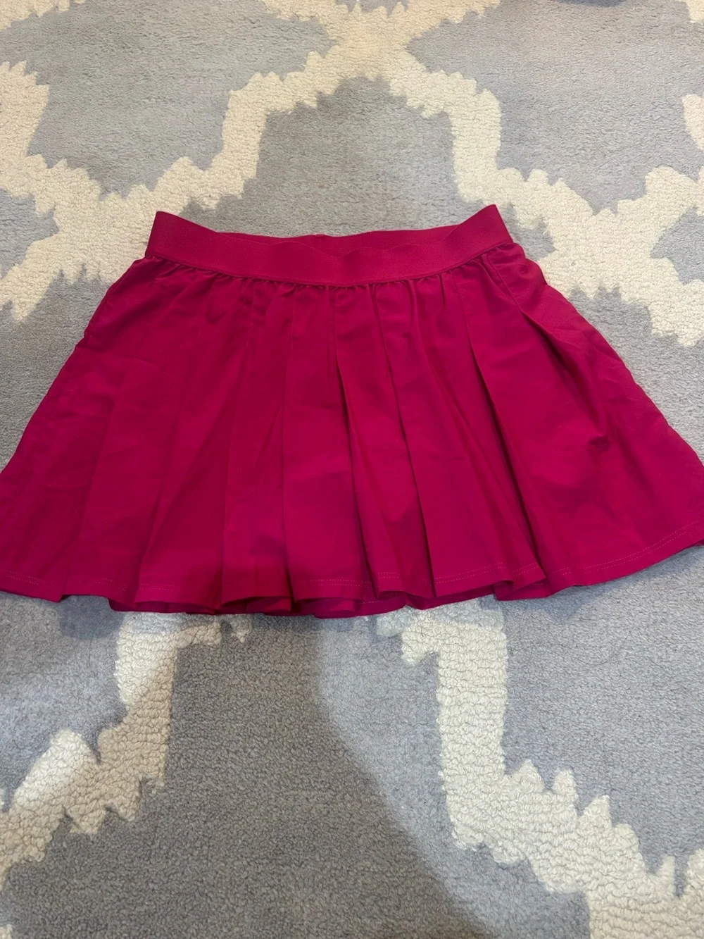 Alo Yoga Varsity Tennis Skirt Magenta Crush